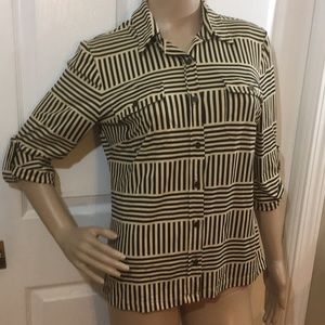 J. McLaughlin Blouse in Stripe